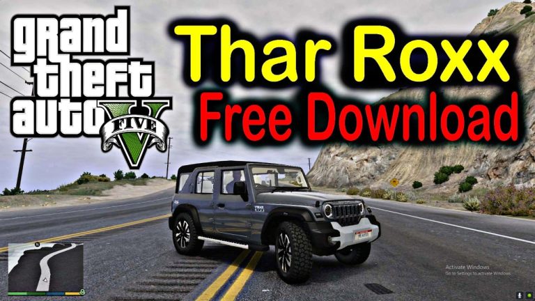 mahindra thar roxx free download for gta 5