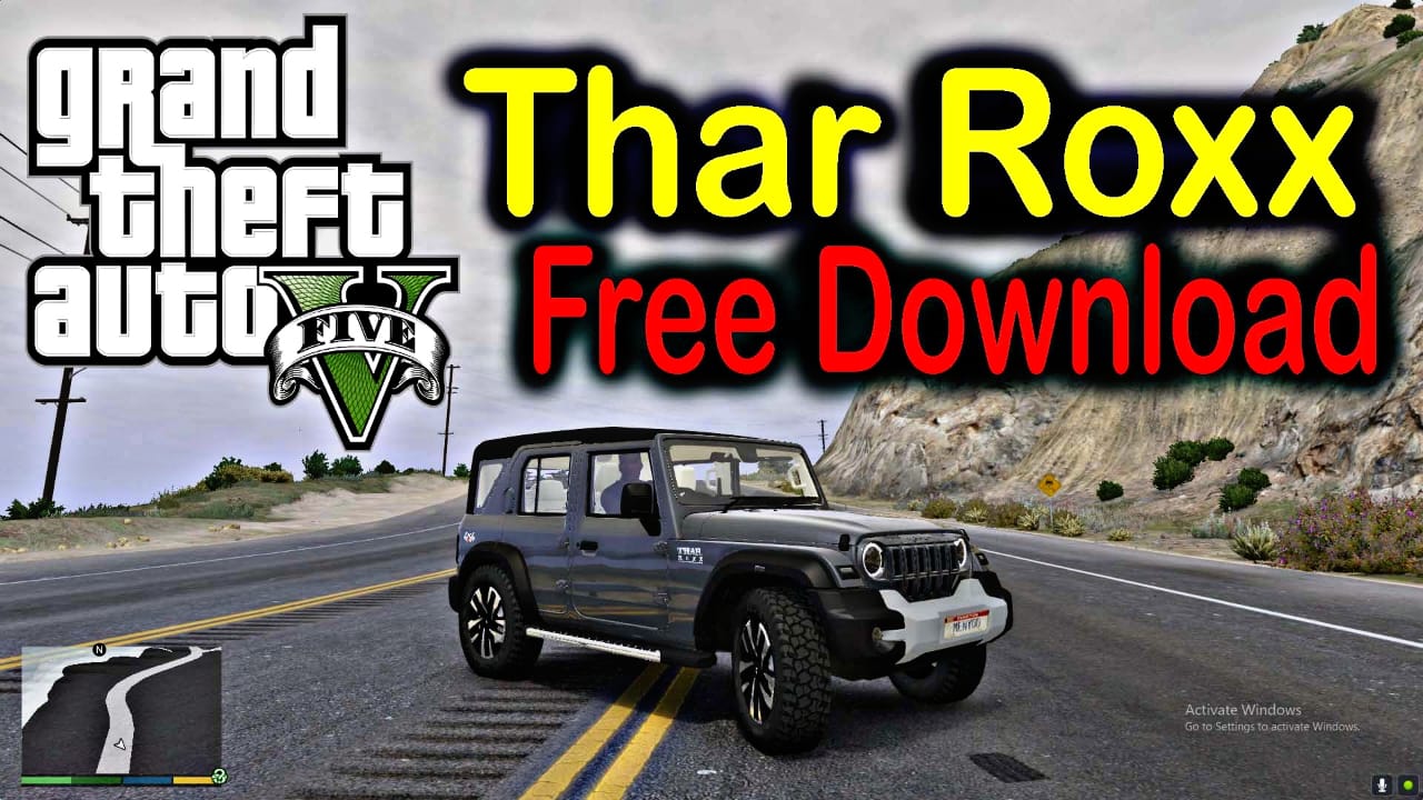 mahindra thar roxx free download for gta 5
