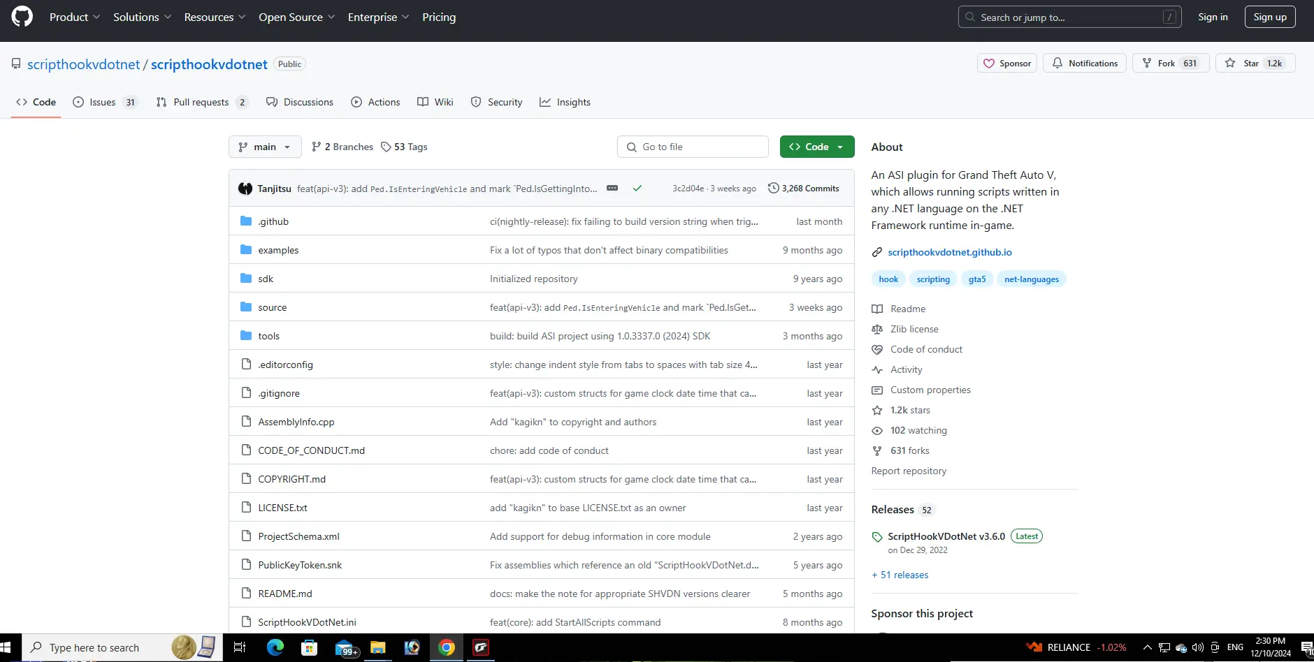 Scripthook V Dot Net for 3028 Version