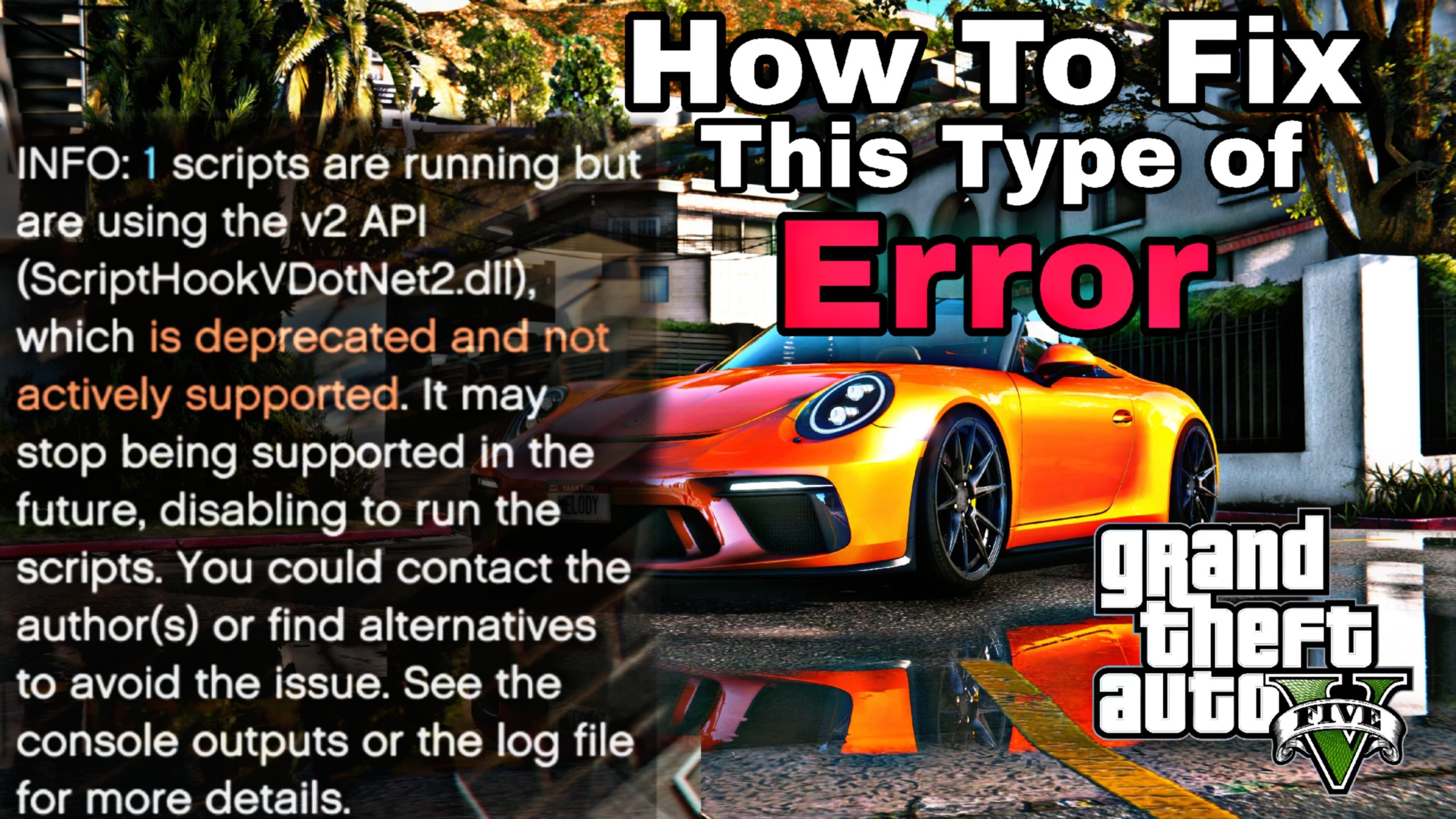 1 Scripts are using the v2 API Error